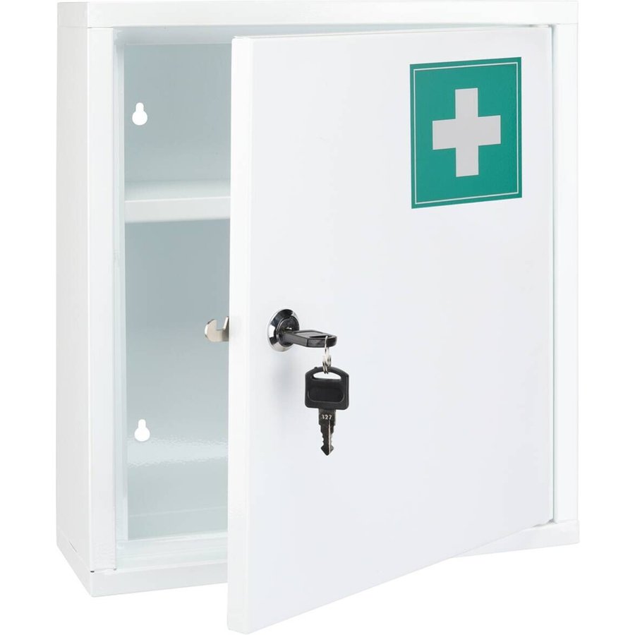 Medizinschrank weiß Stahl