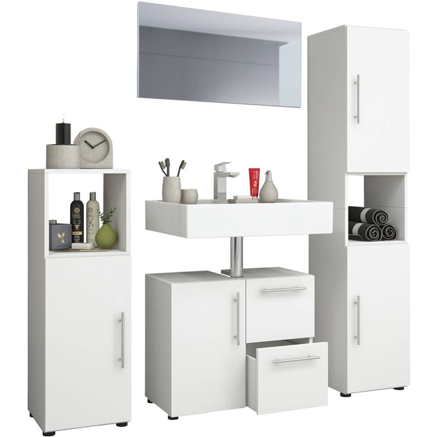 Badezimmer-Set Flandu weiß