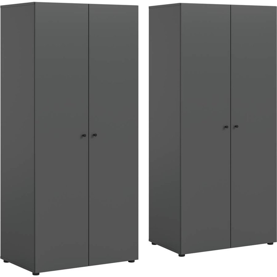Kleiderschrank DARWIN anthrazit