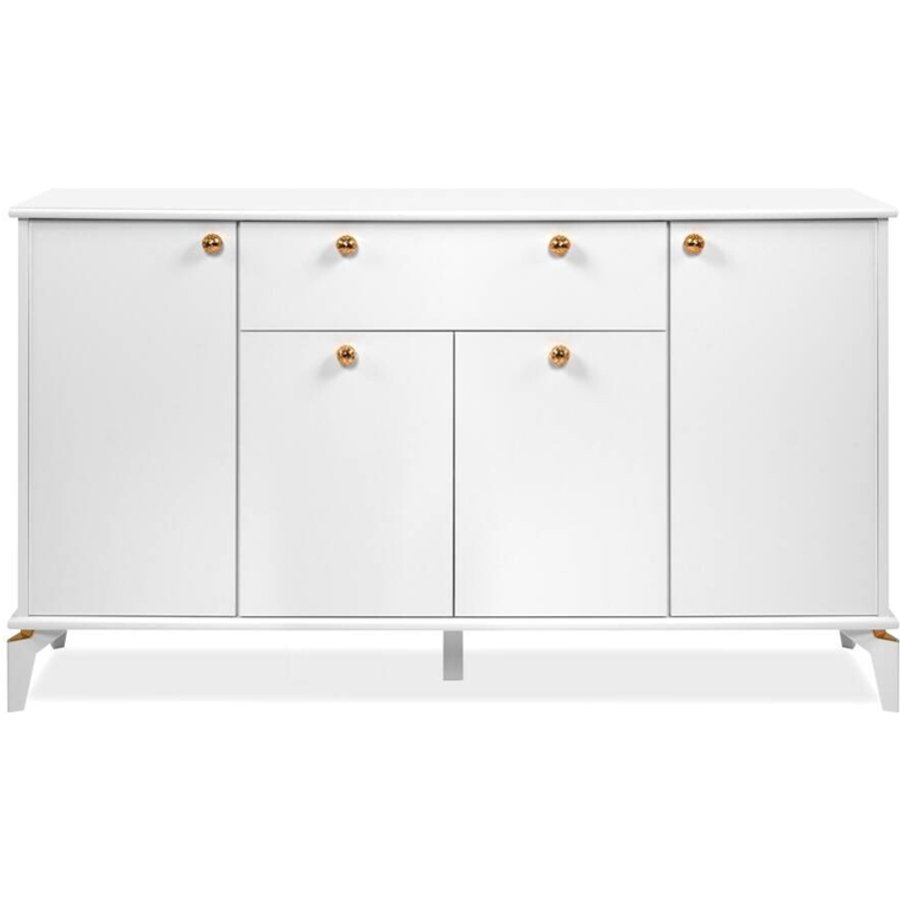Sideboard Izmir weiß Kupfer