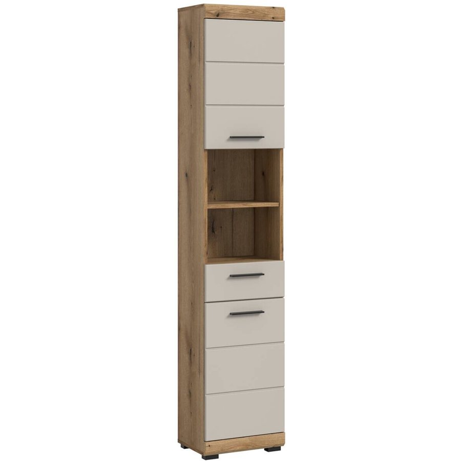 Badhochschrank Scout Evoke Oak Nachbildung Kaschmirgrau Nachbildung