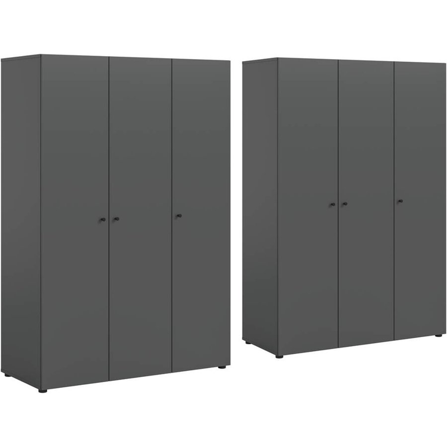 Kleiderschrank DARWIN anthrazit