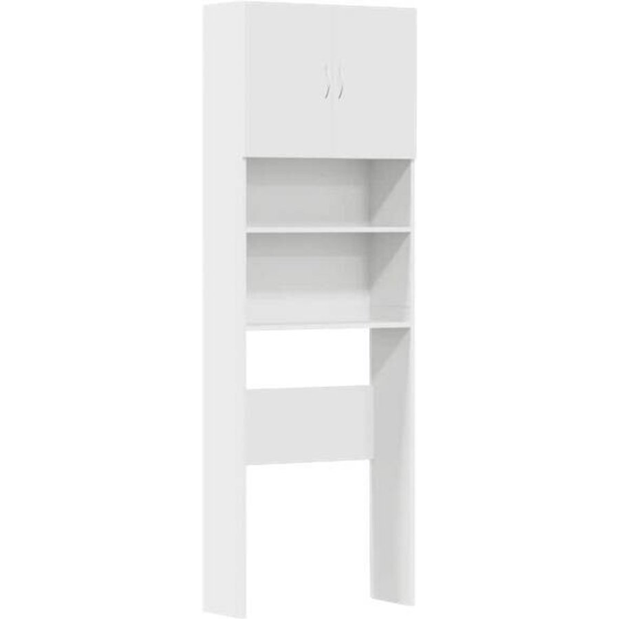 vidaXL Waschmaschinenschrank weiß