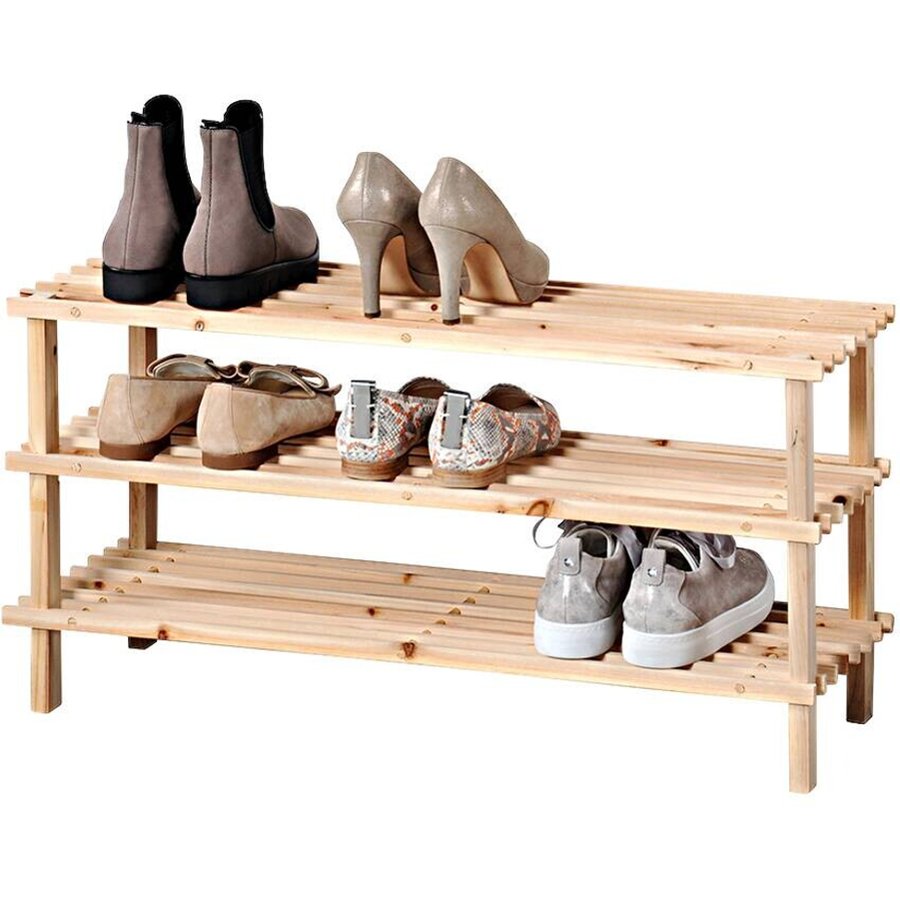 Schuhregal natur Holz