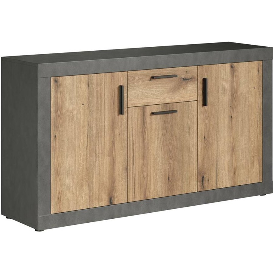 Sideboard Salvada Eiche Evoke Coast Nachbildung anthrazit