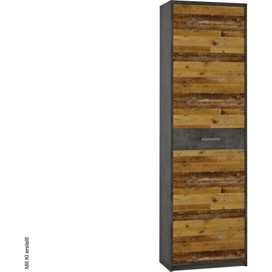 Garderobenschrank Perugia Fresko Nachbildung Old Wood Nachbildung