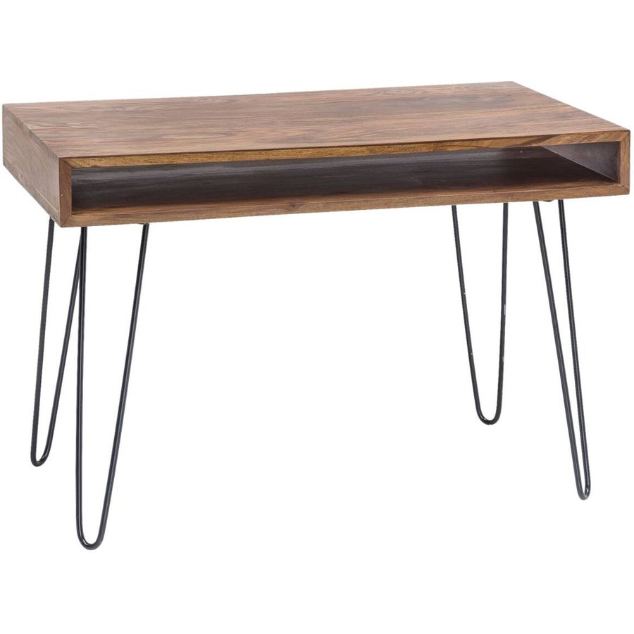 Schreibtisch natur schwarz matt