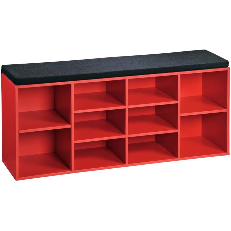 Kesper Schuhregal rot Spanplatte