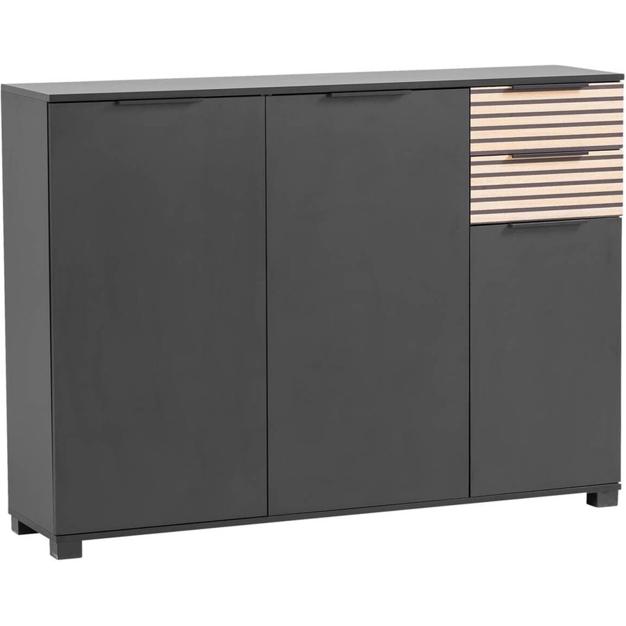 Schuhschrank Alexa schwarz matt