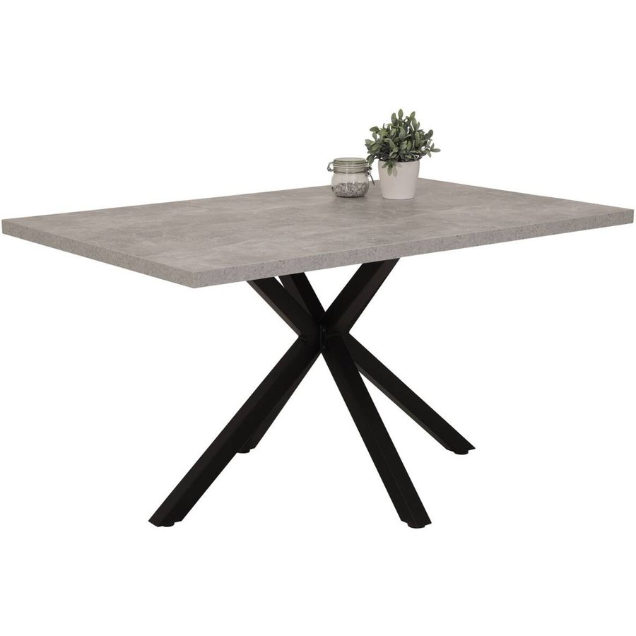 Esstisch CLEO I Beton Optik anthrazit