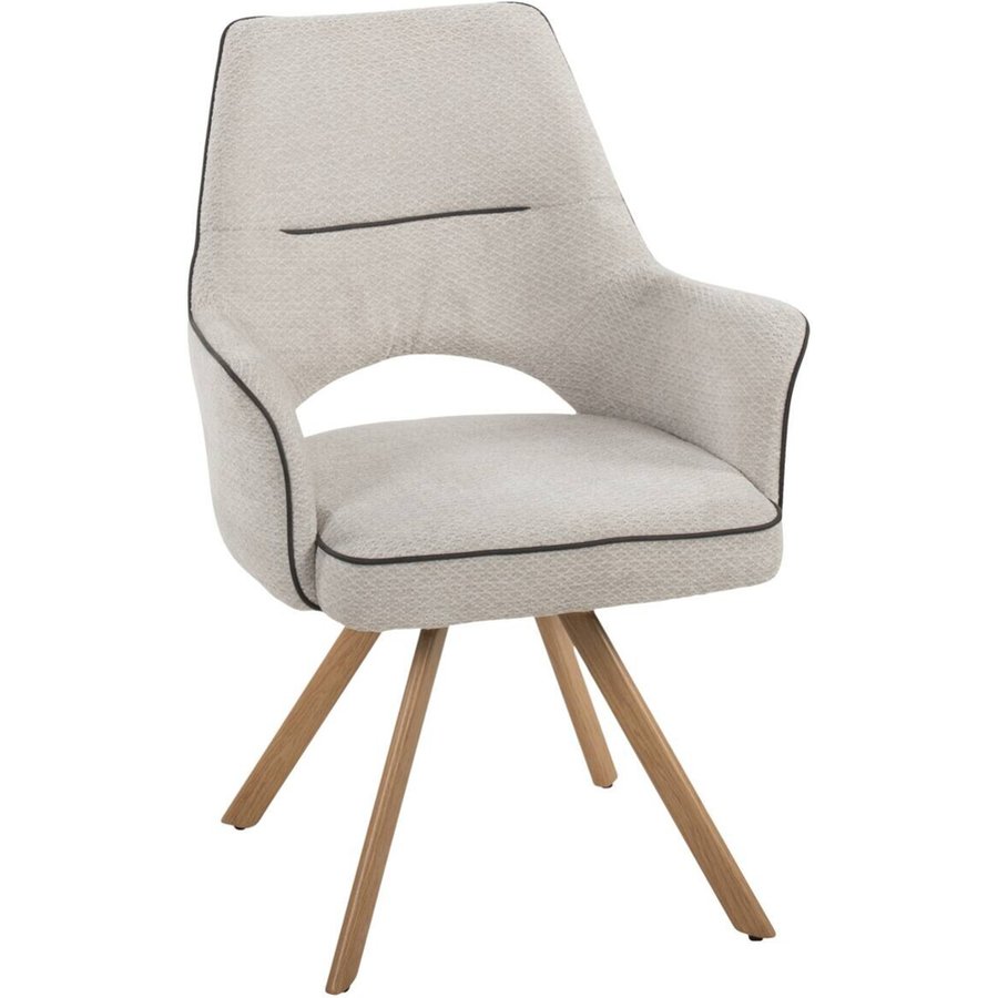 Stuhl Nila beige Webstoff