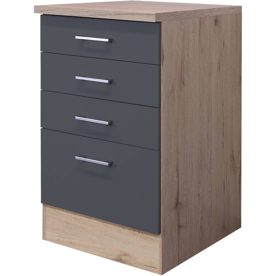 Schubkastenschrank Morena grau matt