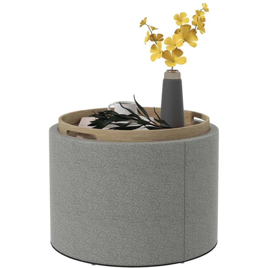 HOMCOM Hocker grau