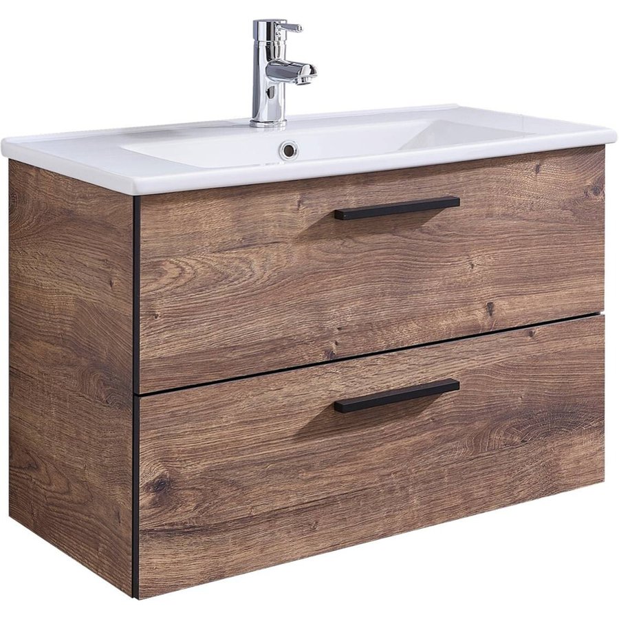 Waschbeckenunterschrank Quickset 374 Eiche Ribeck Nachbildung