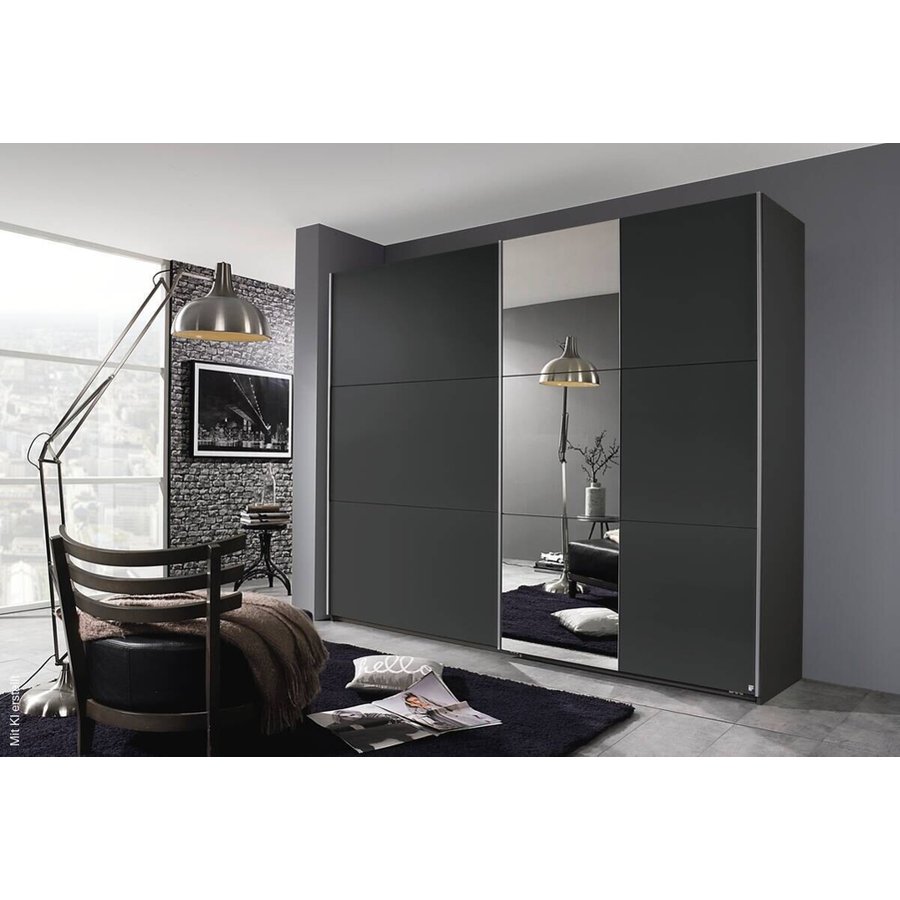 Schwebetürenschrank Kronach grau