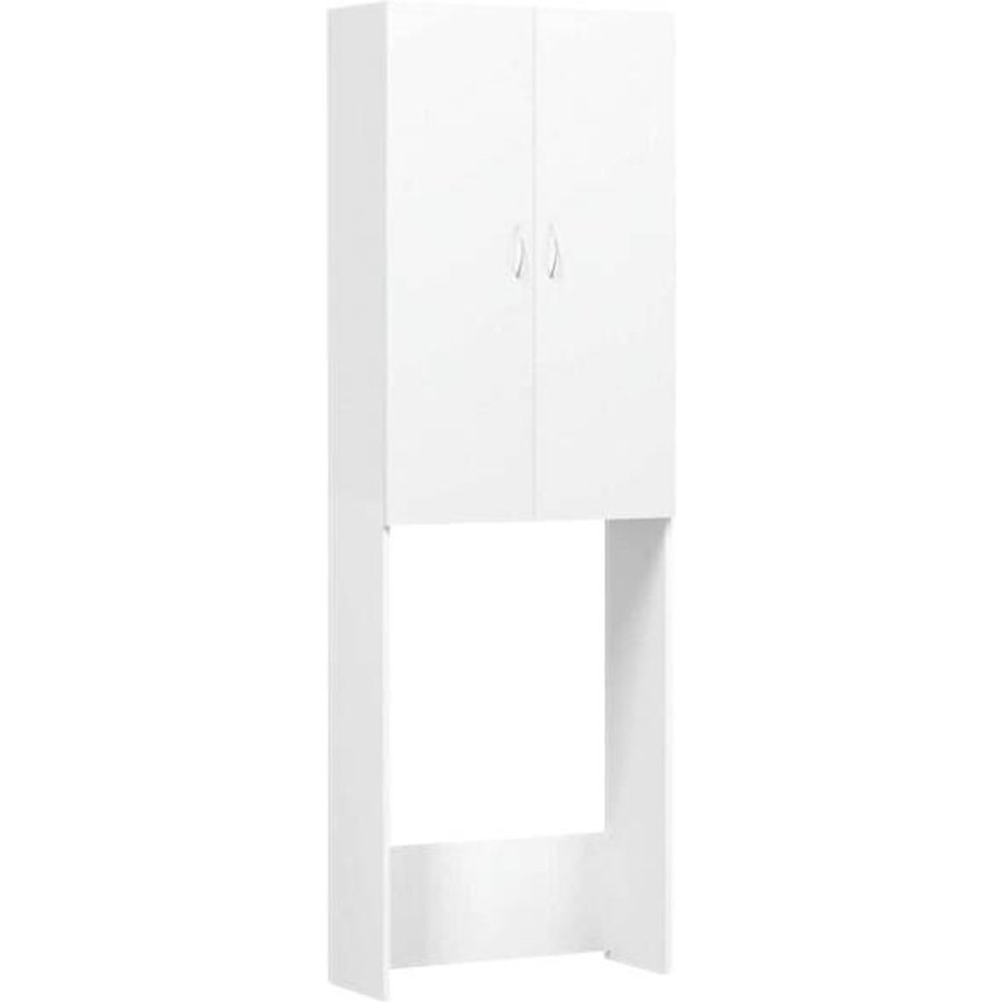 vidaXL Waschmaschinenschrank weiß