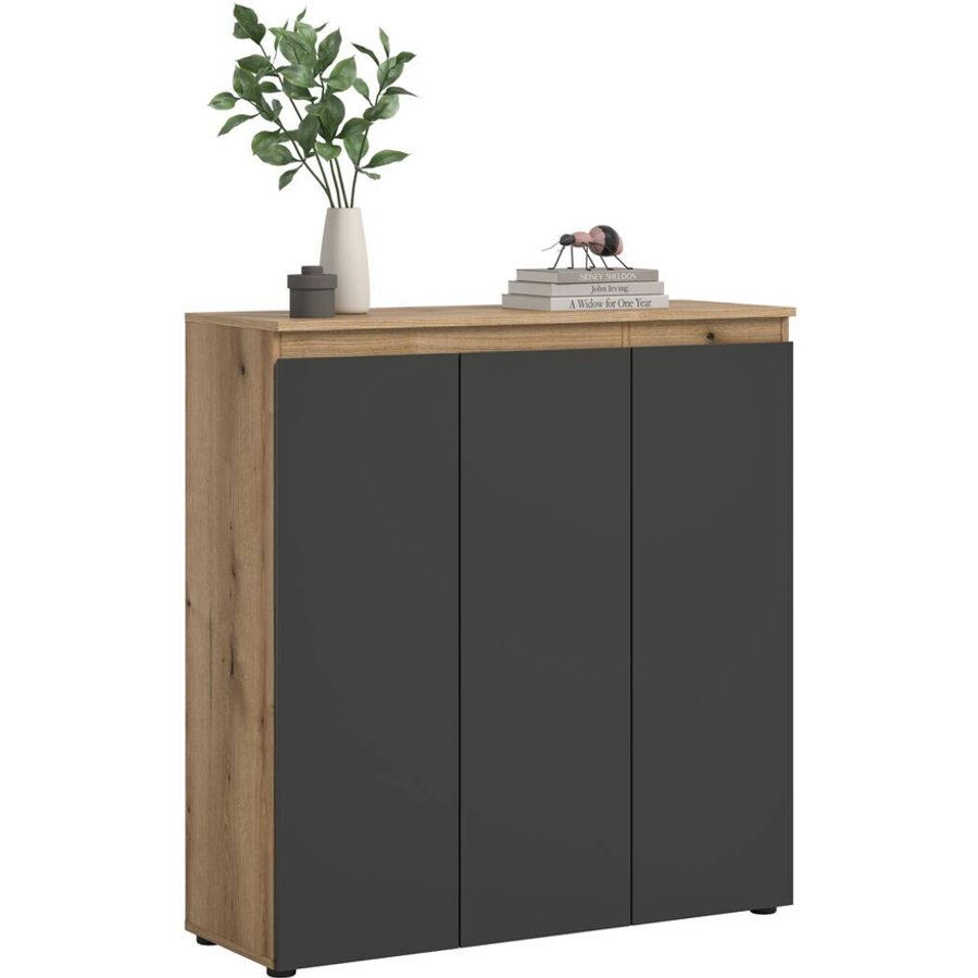 Schrank SCARPA Evoke Oak Nachbildung anthrazit