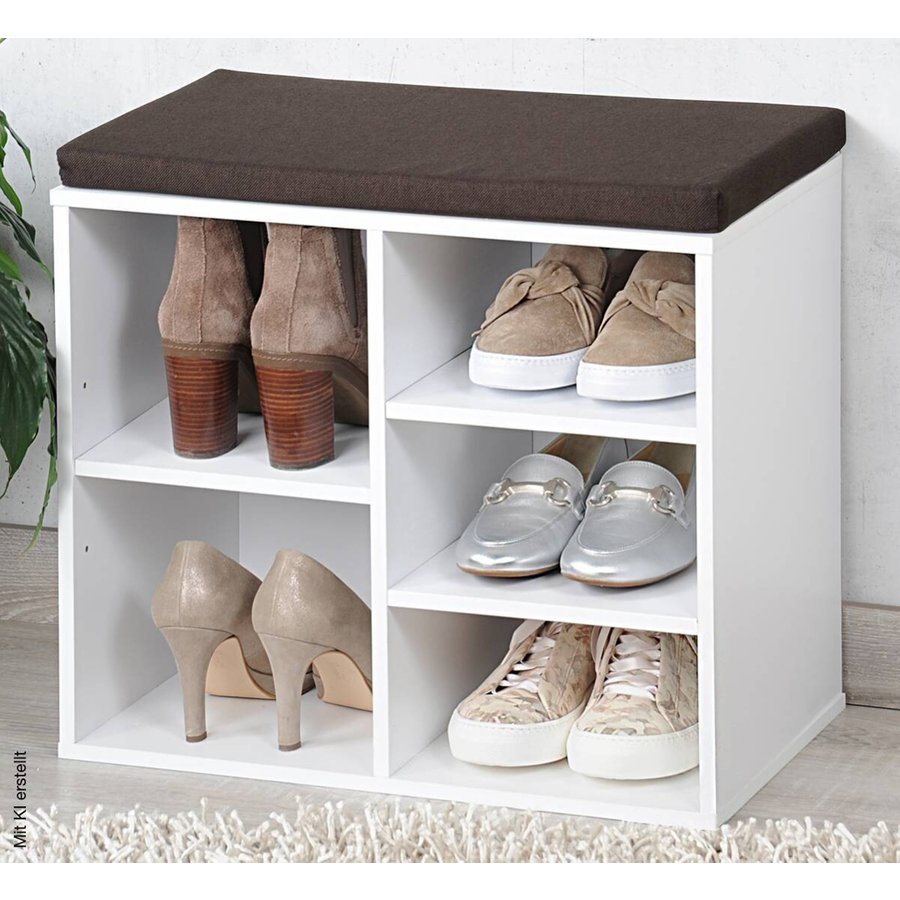 Kesper Schuhschrank weiß Holz