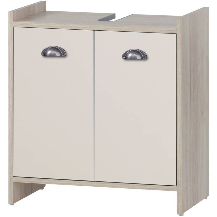 Waschbeckenunterschrank Lindholm Eiche Sand Nachbildung creme