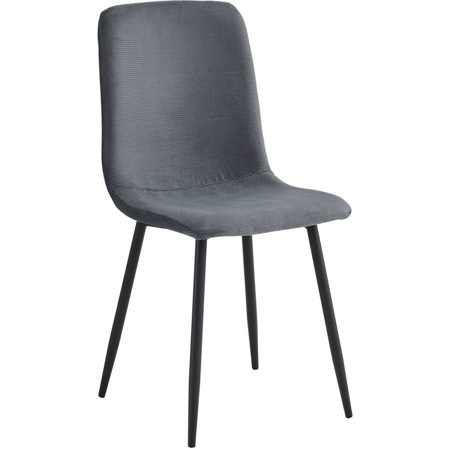 Stuhl Leipzig, 4er-Set anthrazit Microfaser
