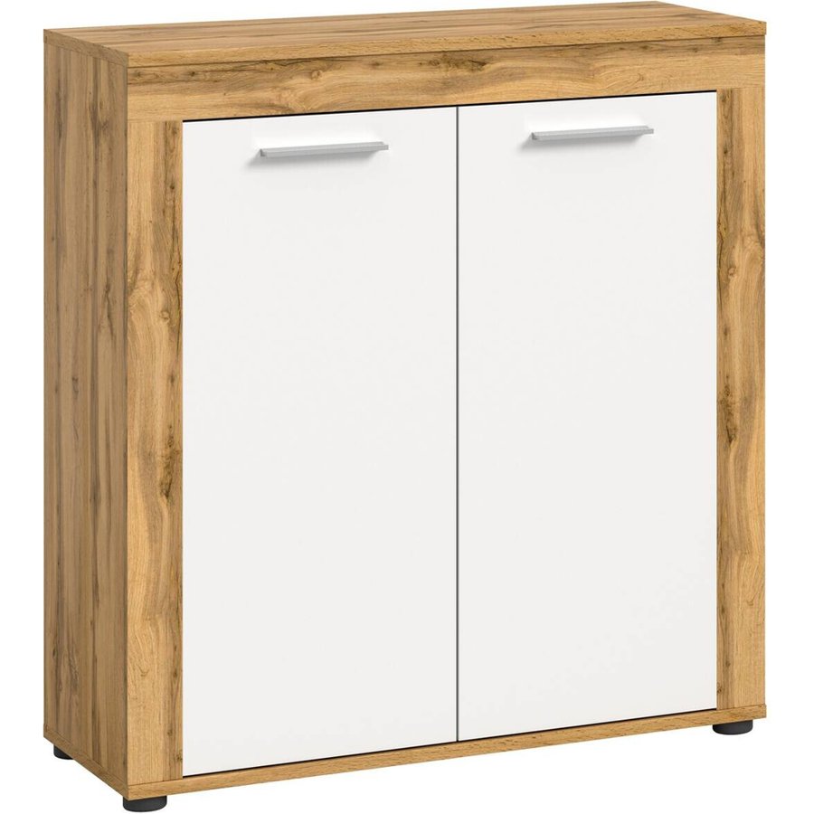 Highboard Jam Eiche Wotan Nachbildung weiß