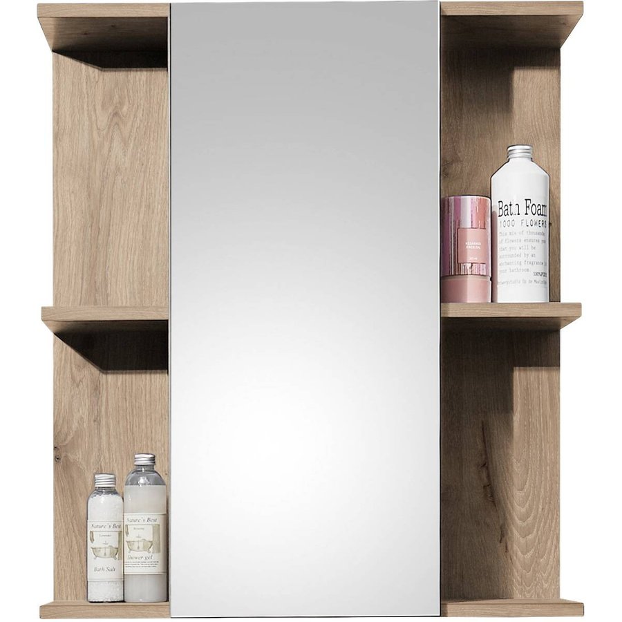 Spiegelschrank Vista Oak Eiche Viking Nachbildung schwarz matt