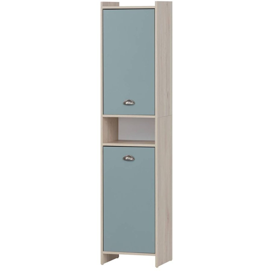 Hochschrank Lindholm Sandeiche Nachbildung taubenblau