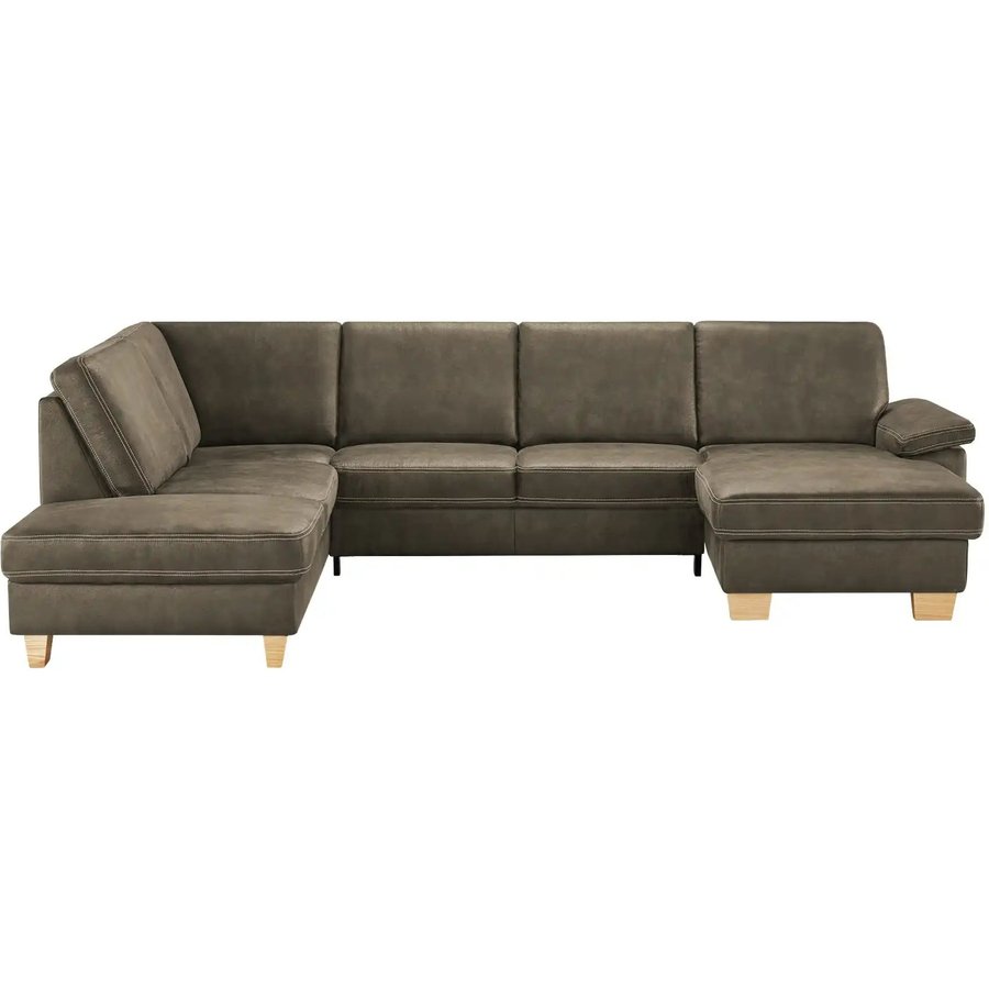 meinSofa Wohnlandschaft Kunstleder Samu, grau