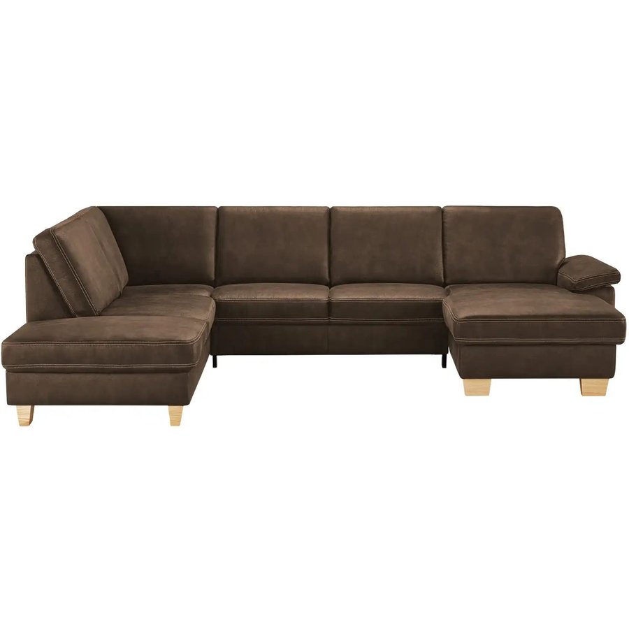 meinSofa Wohnlandschaft Kunstleder Samu, braun