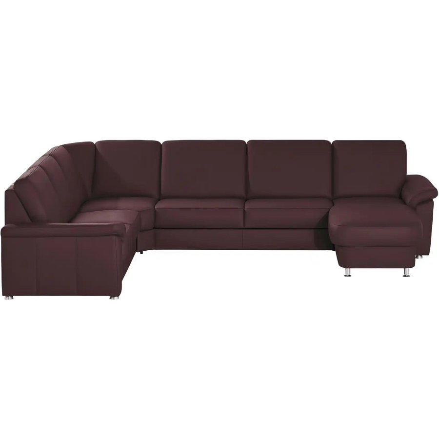 meinSofa Wohnlandschaft Leder Carolin, lila/violett