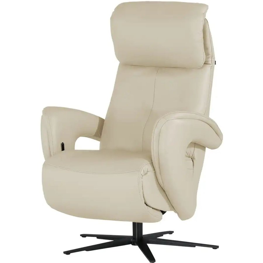 Hukla Relaxsessel aus Leder Pierre, creme