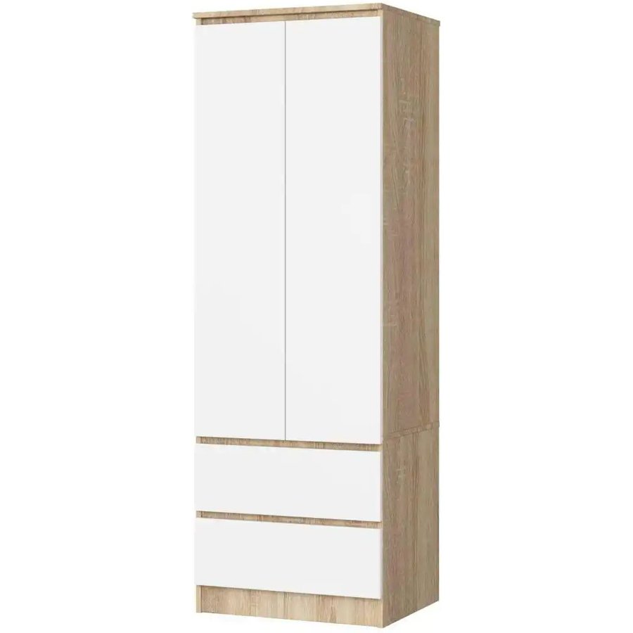 Drehtürenschrank mit 2 Schubladen Sina, mehrfarbig