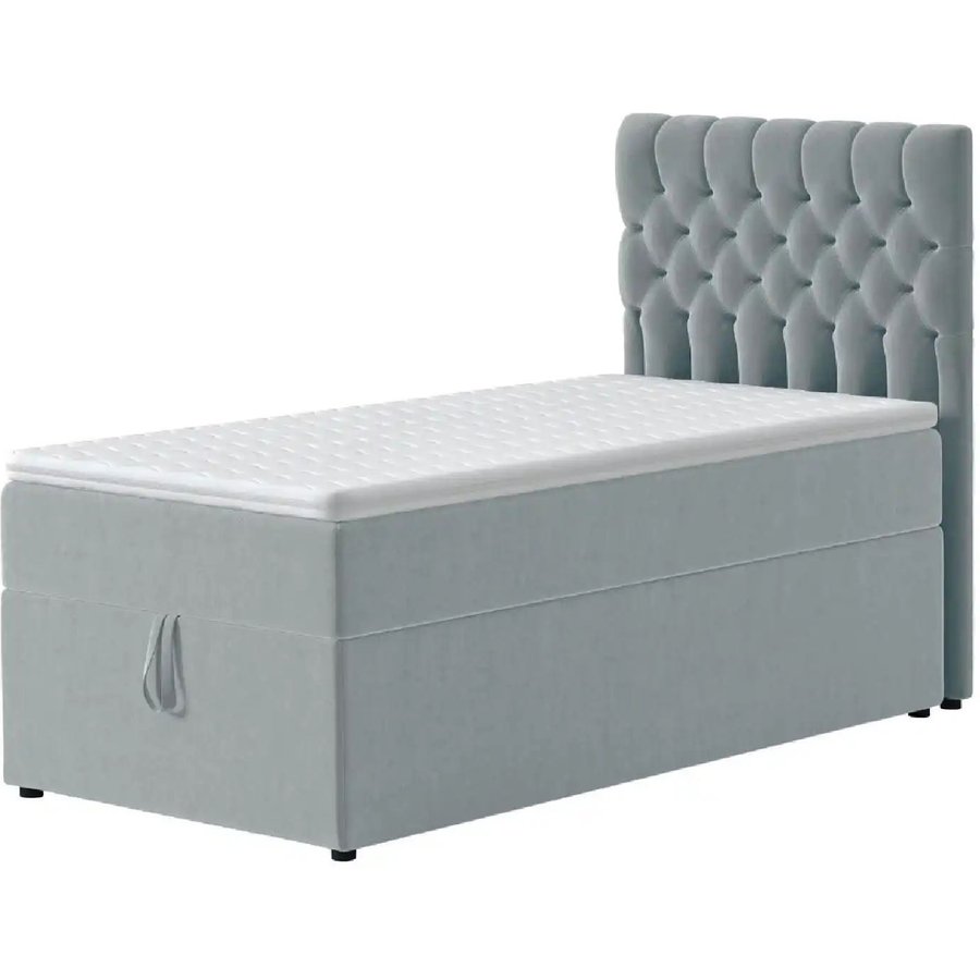 Boxbett mit Bettkasten Belek, grau
