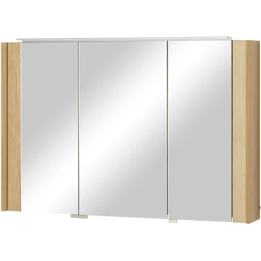 Spiegelschrank, holzfarben