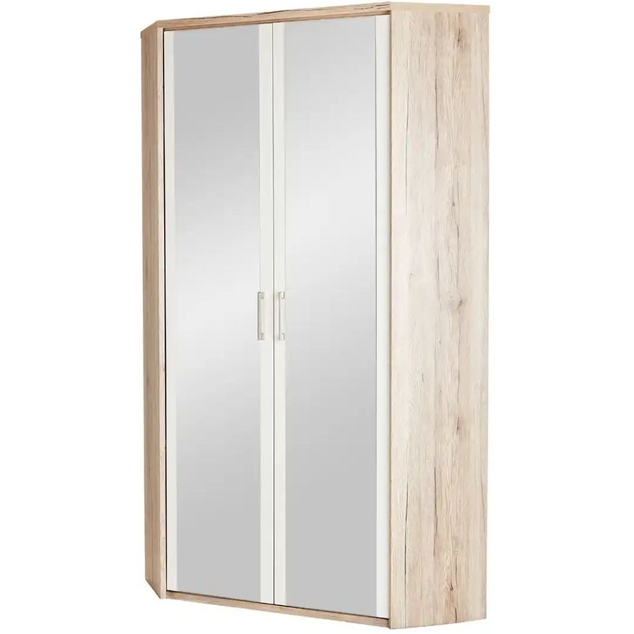 Eckkleiderschrank, holzfarben