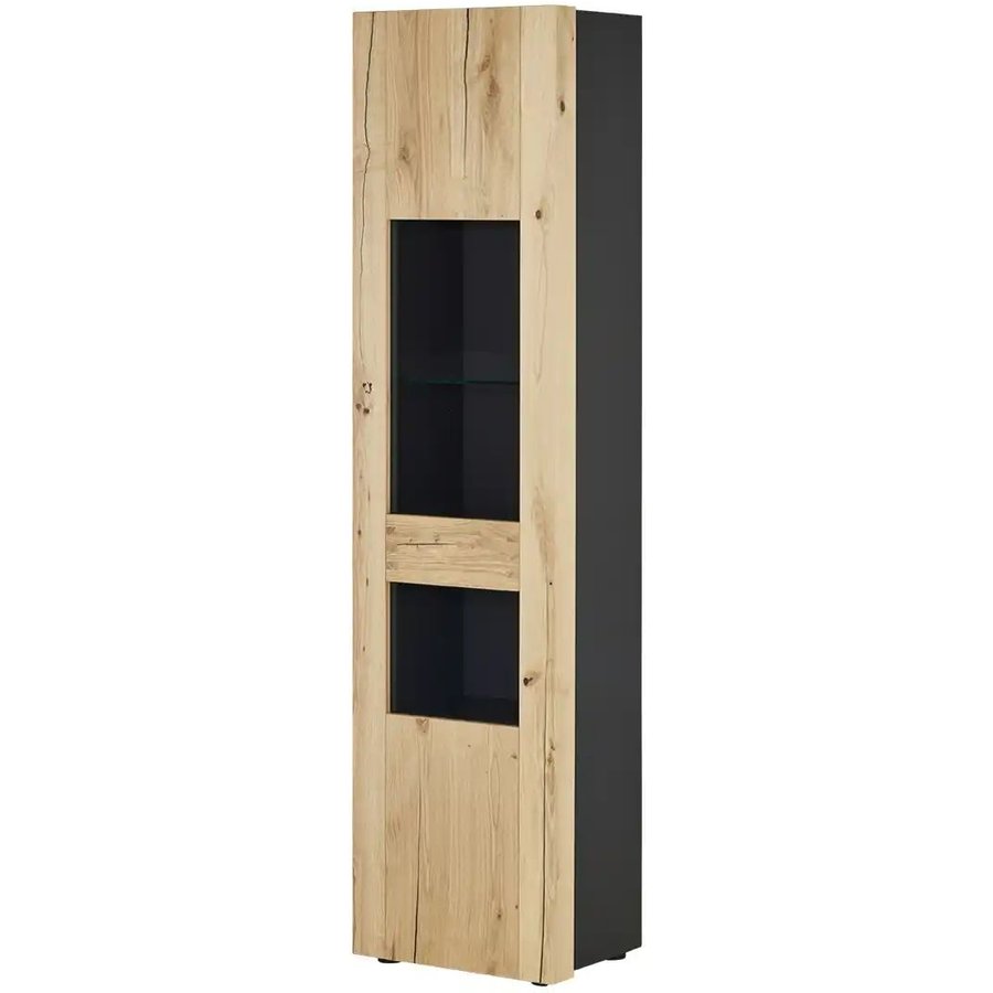 Vitrine Light Line 6, holzfarben
