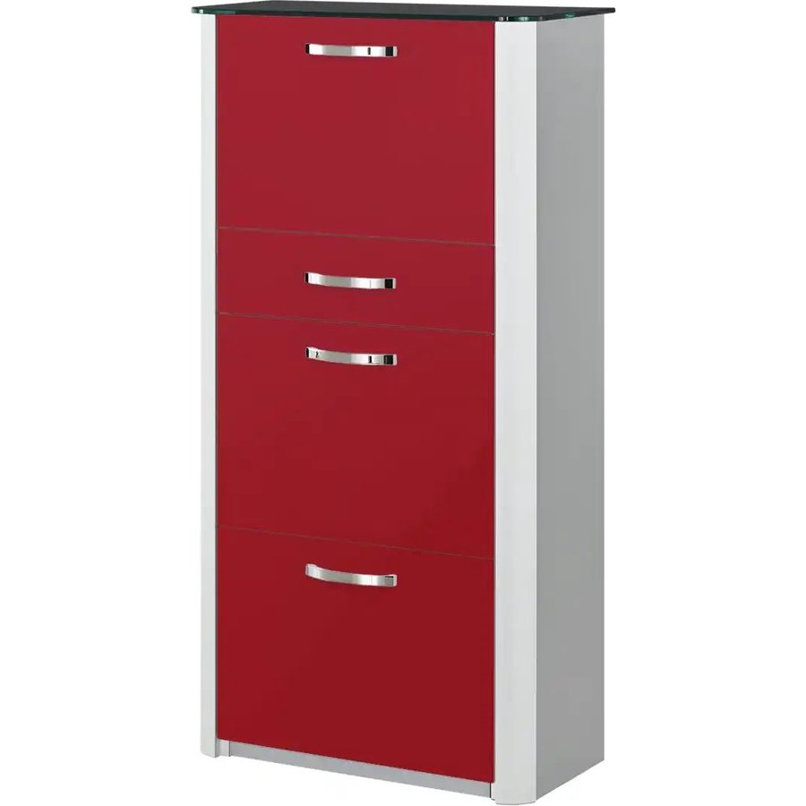 Schuhschrank Juno, rot