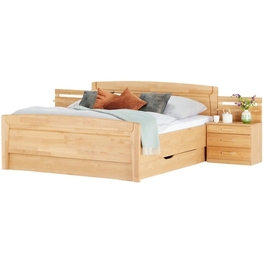 Woodford Bettanlage teilmassiv Morgana, holzfarben