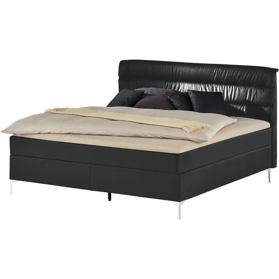 Boxspringbett Lina, schwarz