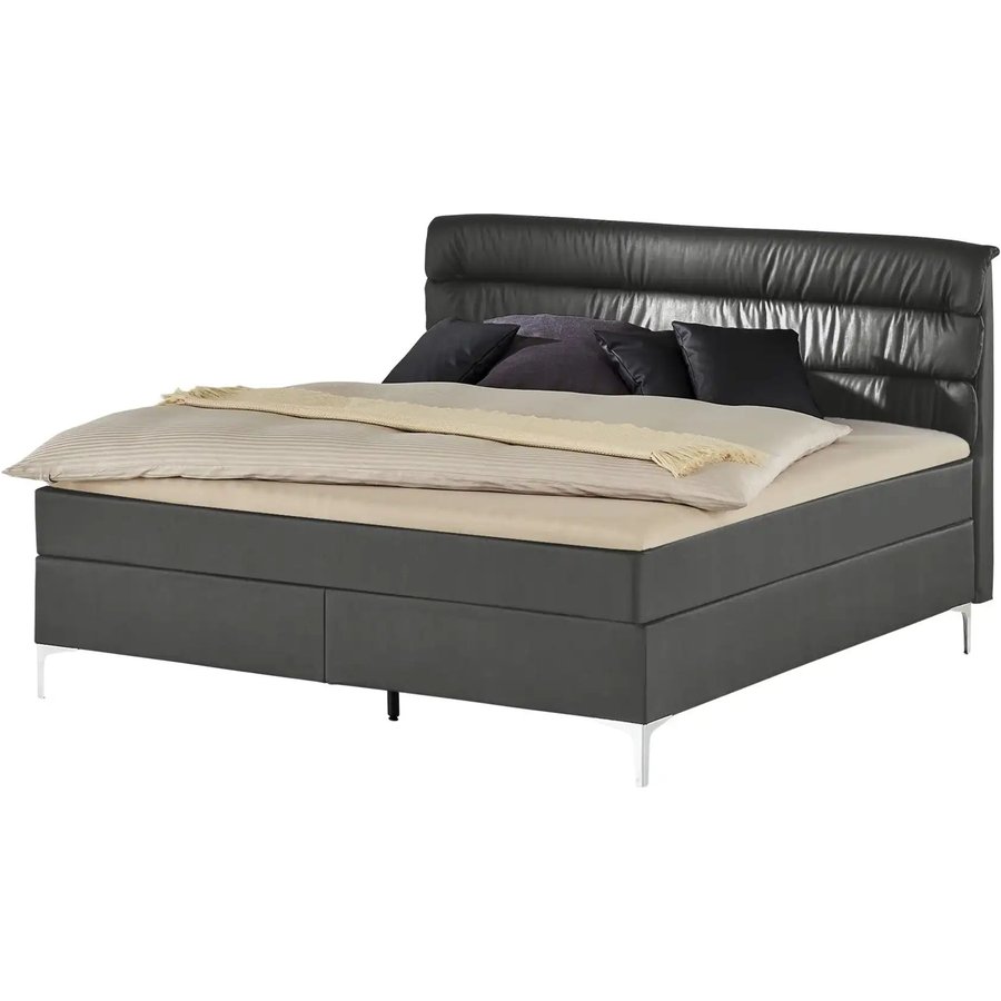 Boxspringbett Lina, grau