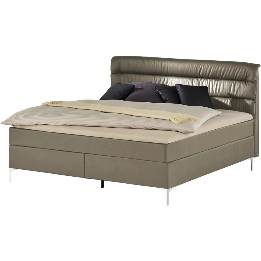 Boxspringbett Lina, beige