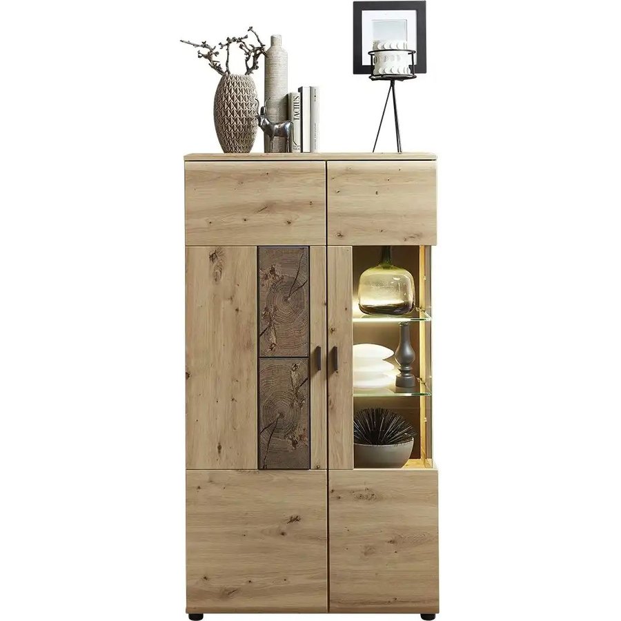 uno Highboard Madera II, holzfarben