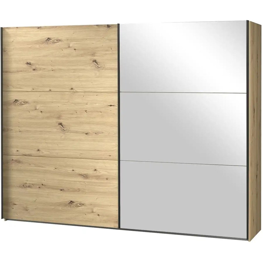 Schwebetürenschrank Trondheim, holzfarben