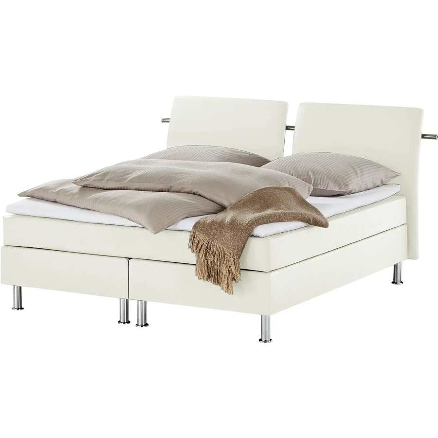 Boxspringbett Krom, weiß