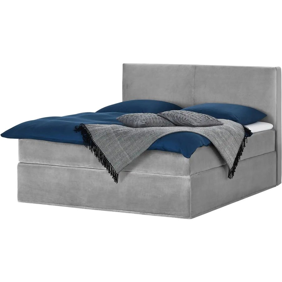 Boxi Boxspringbett 160 x 200 cm Boxi Classic, grau