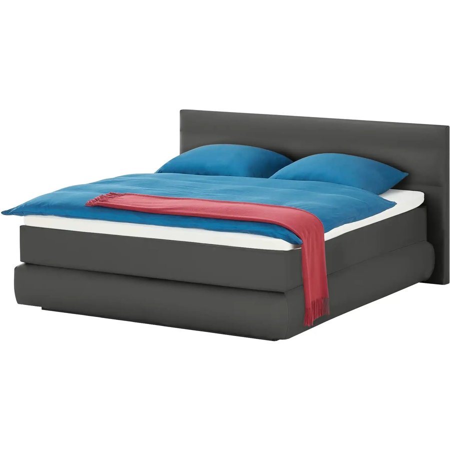 Wohnwert Boxspringbett Dormian Bolge Low, grau