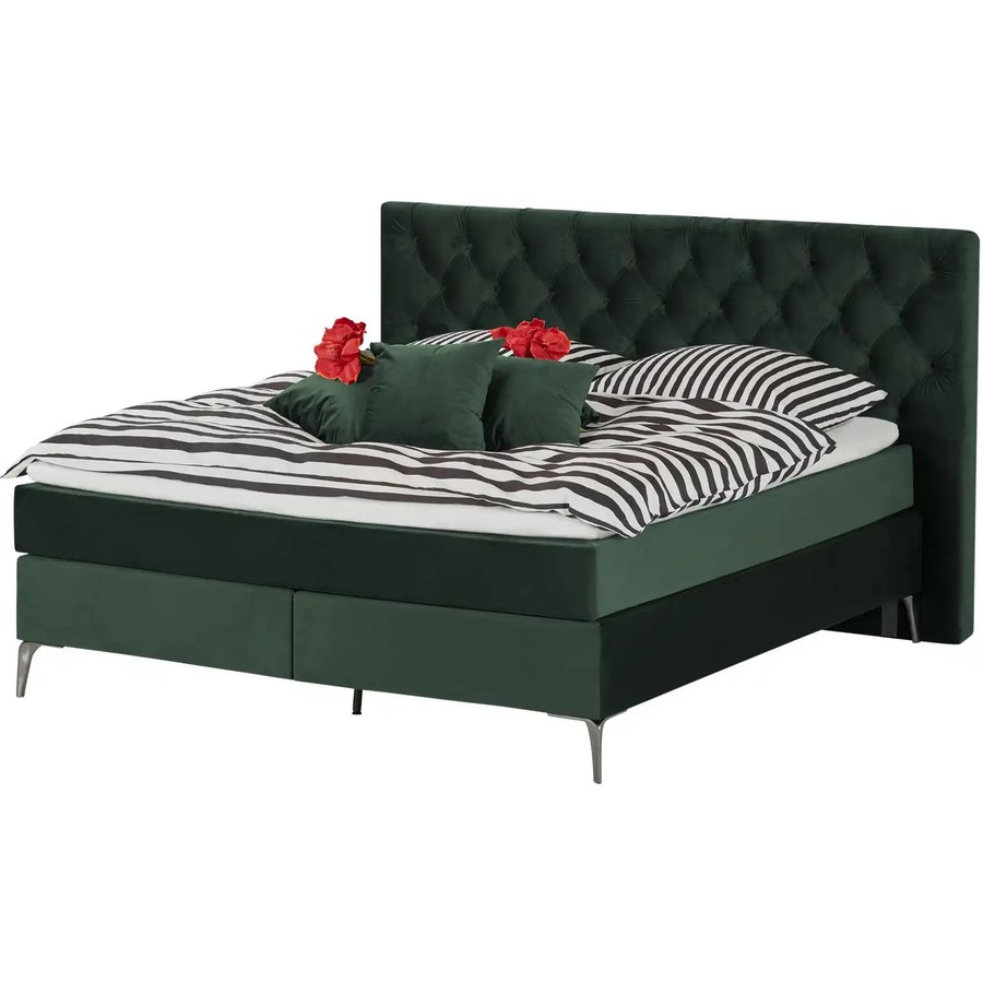 Wohnwert Boxspringbett Laesa, grün