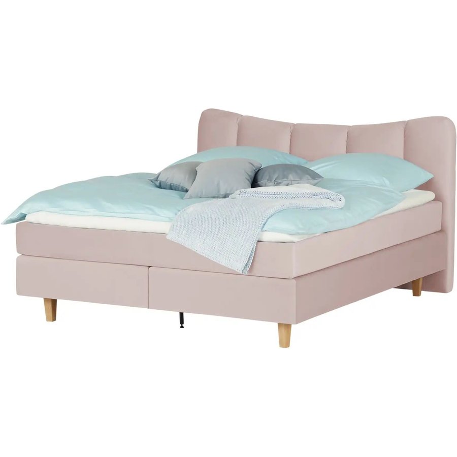 Boxspringbett Dalur, rosa/pink