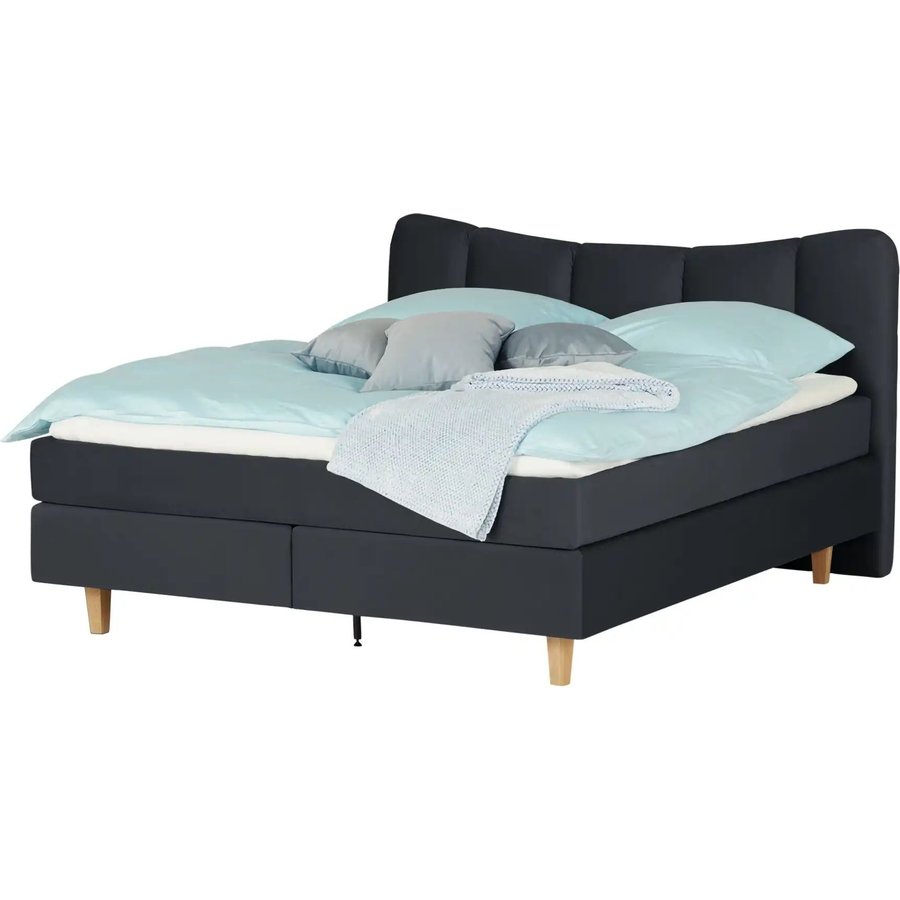 Boxspringbett Dalur, schwarz