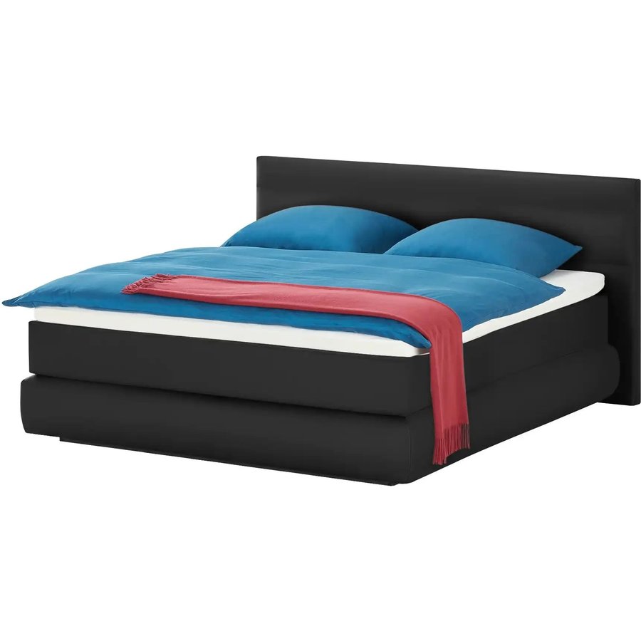 Wohnwert Boxspringbett Dormian Bolge Low, schwarz